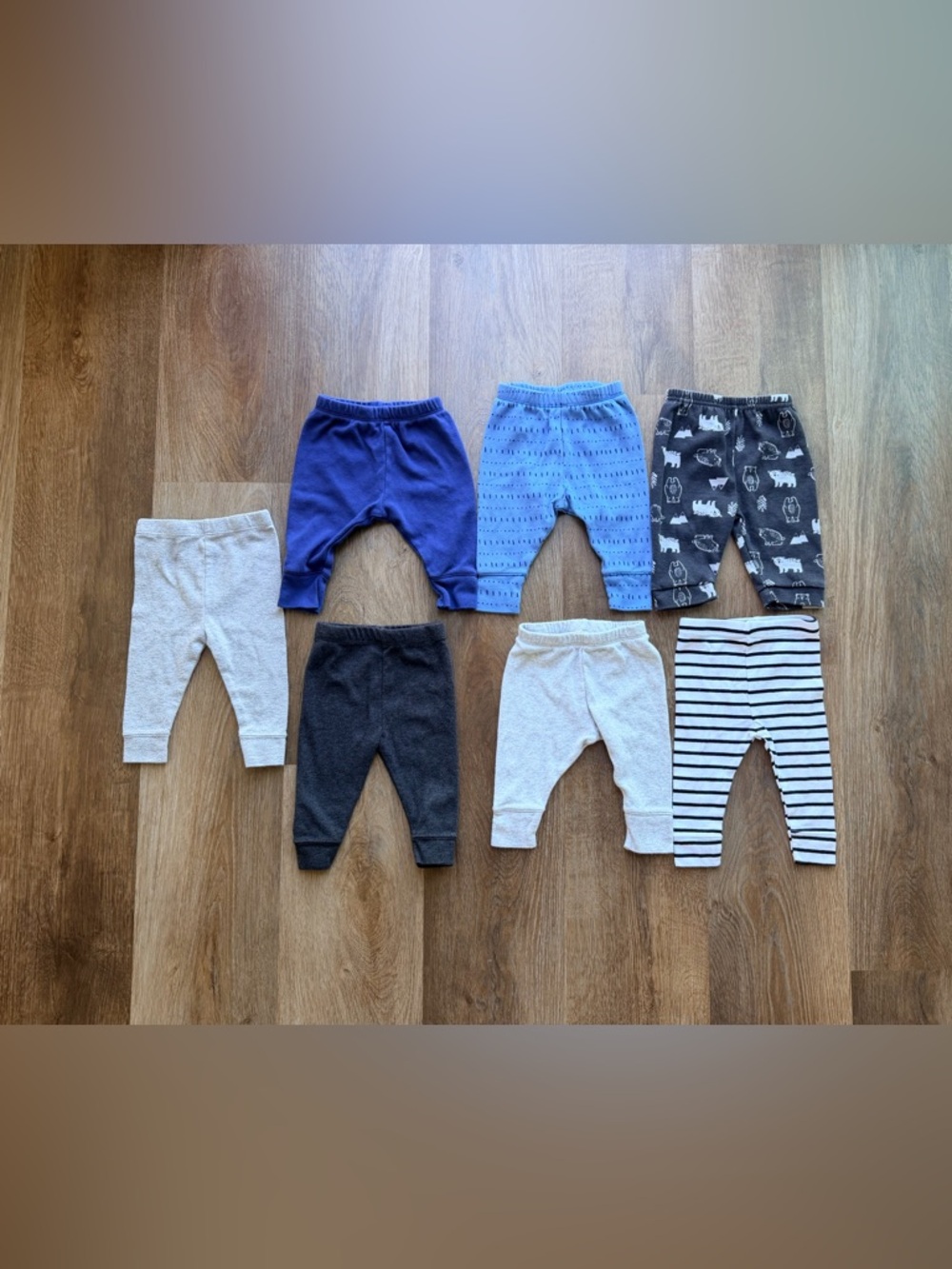 CLOUD ISLAND | Baby Pants Bundle | Leggings Joggers Set | 7 Piece Lot
